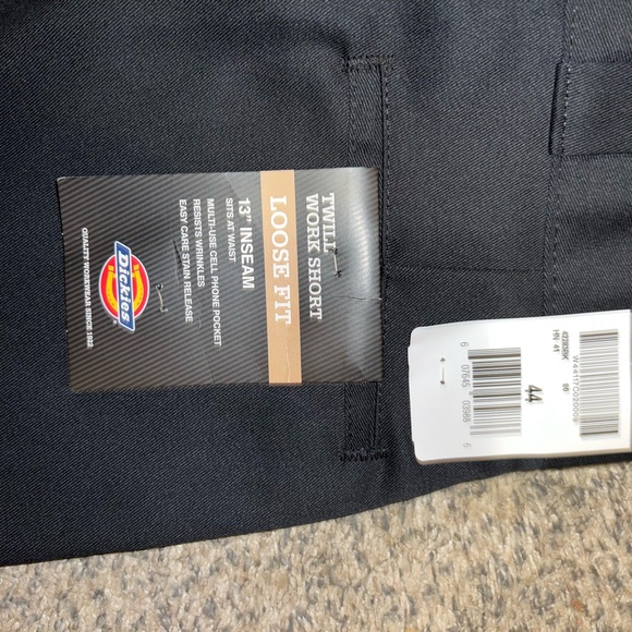 Loose Fit Flat Front Work Shorts, 13" - Picture 3 of 3